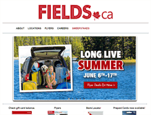 Tablet Screenshot of fields.ca